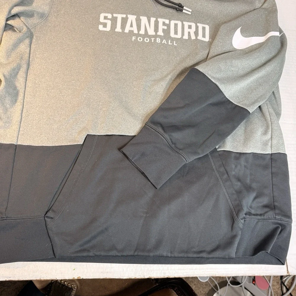 Nike‎ Stanford University Hoodie Sweatshirt Mens XXL Therma-fit 2XL Stars Swoosh